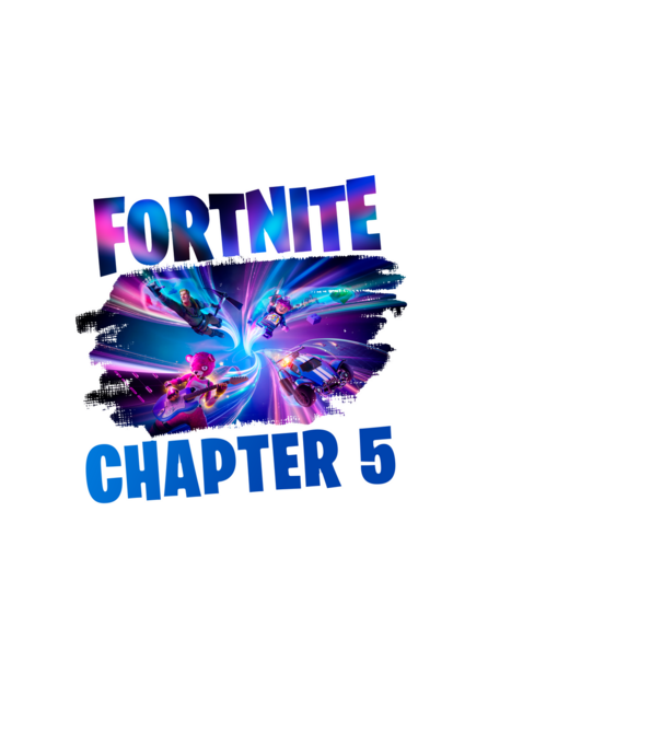 Fortnite minta sötétkék pólón