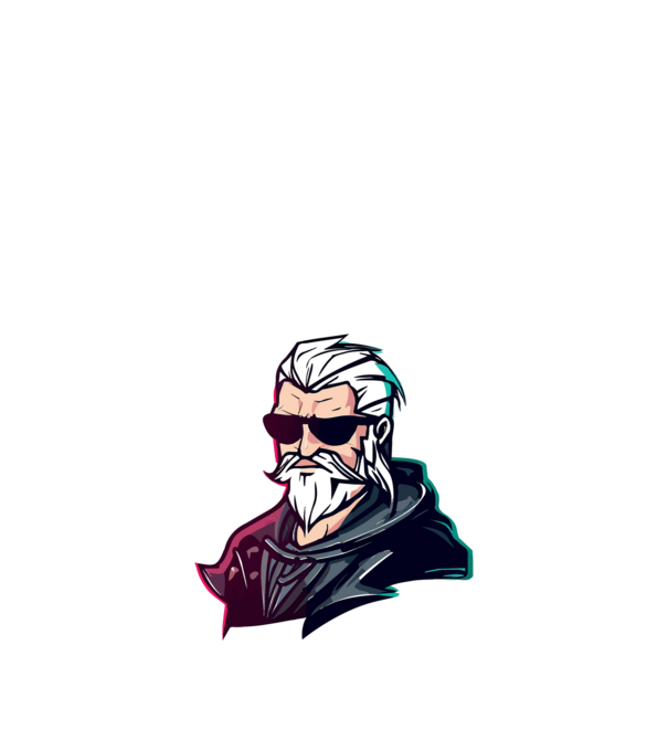 Geralt the witcher minta fekete pólón