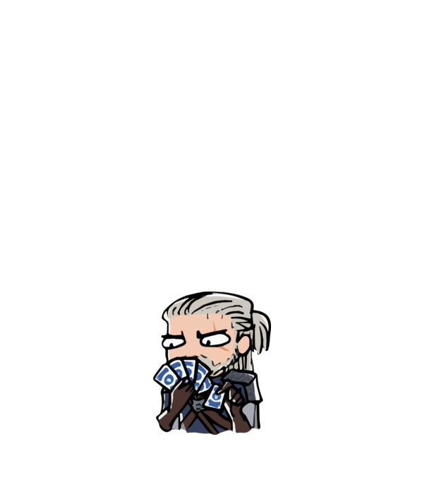 Geralt és a Gwent minta világos rózsaszín pólón