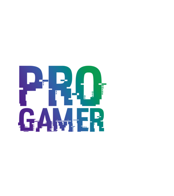 PRO GAMER minta fekete pólón