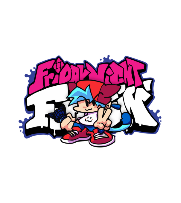Friday Night Funkin' - FNF minta fehér pólón