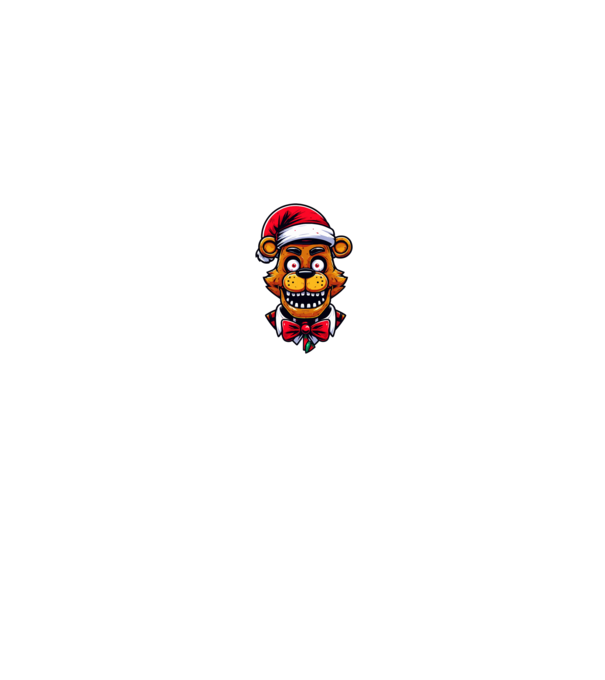 Five nights at Freddy's Karácsonyi minta minta fekete pólón