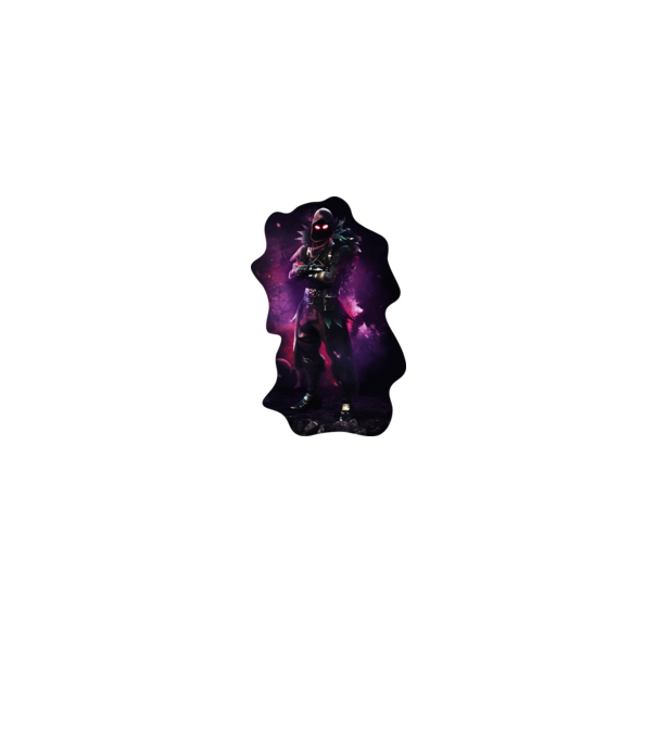 Raven - Fortnite minta fehér/piros pólón