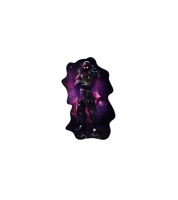 Raven - Fortnite minta fehér pólón