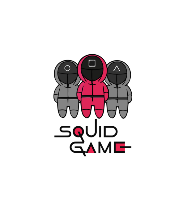 Squid Game - Nyerd meg az életed minta fehér pólón