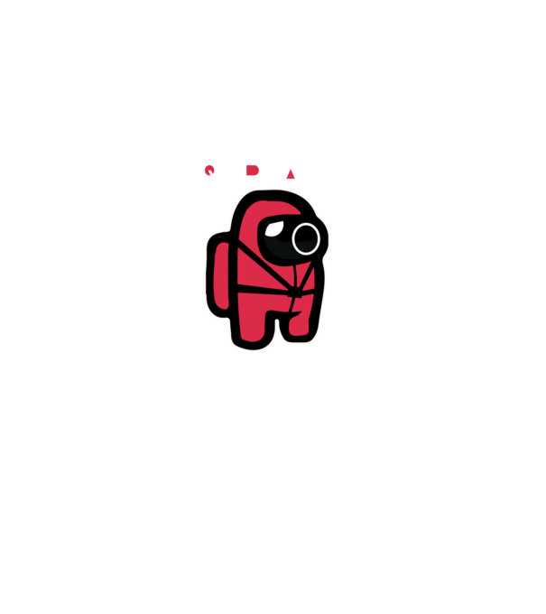 SquidMas is Among Us minta fekete pólón