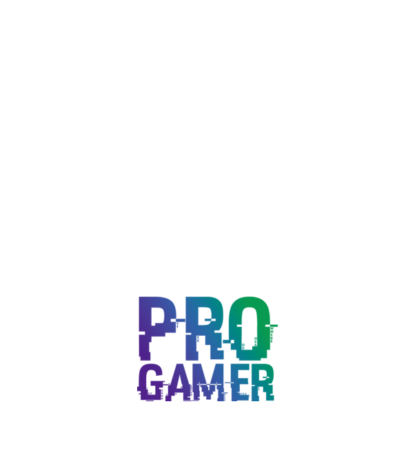 PRO GAMER minta fehér pólón