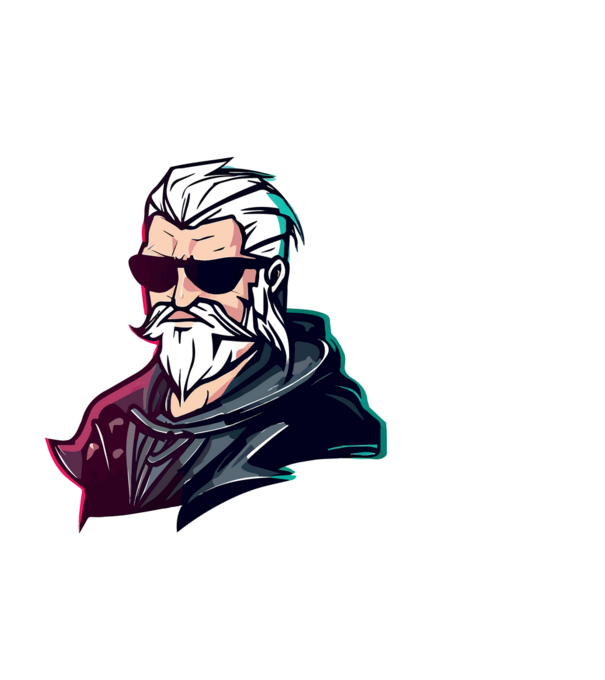 Geralt the witcher minta fekete pólón