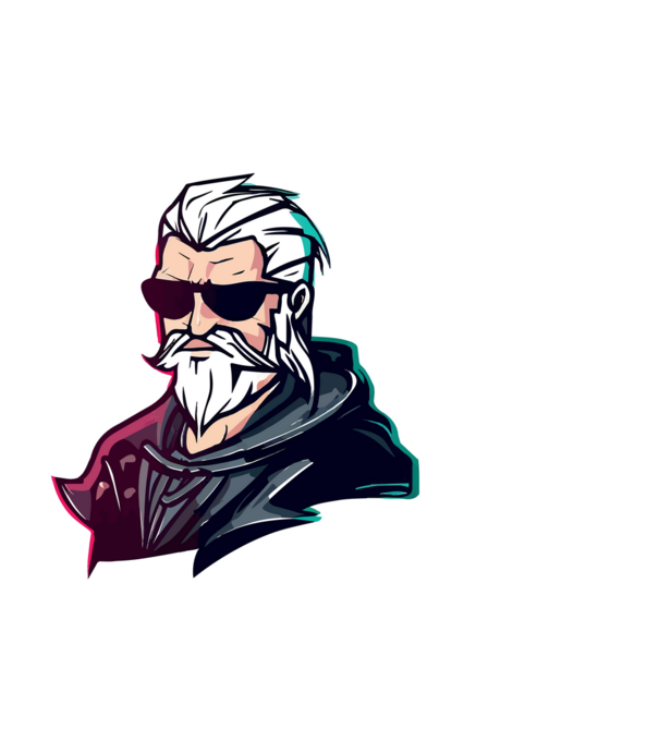 Geralt the witcher minta fehér pólón