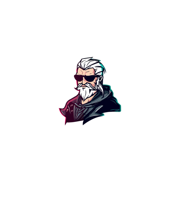 Geralt the witcher minta fekete pólón