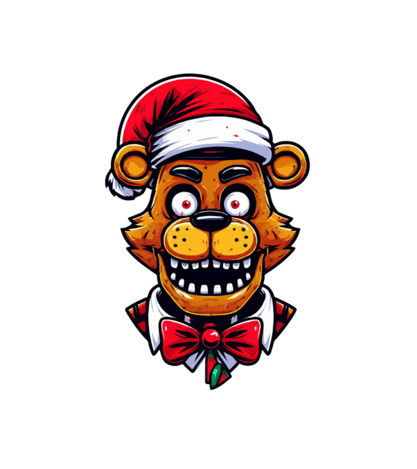 Five nights at Freddy's Karácsonyi minta minta fehér pólón