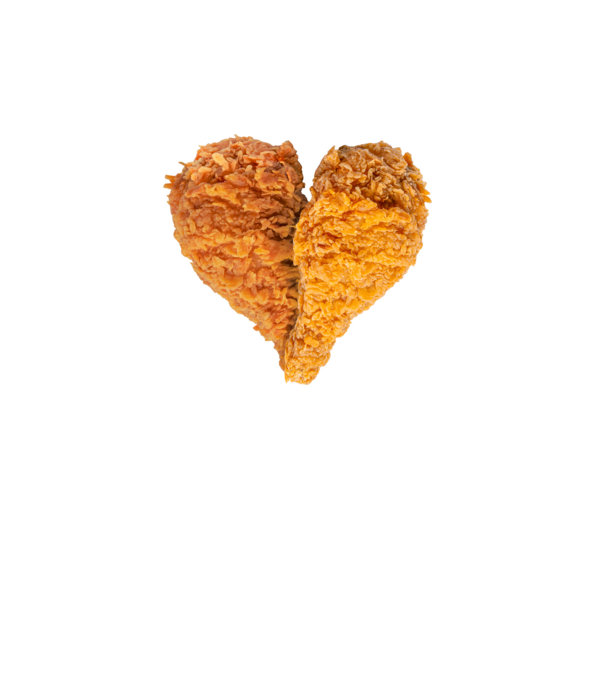 Rántott Csirkecomb <3 minta fehér pólón