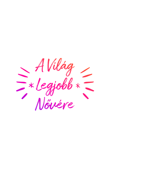 Nővér minta fekete pólón