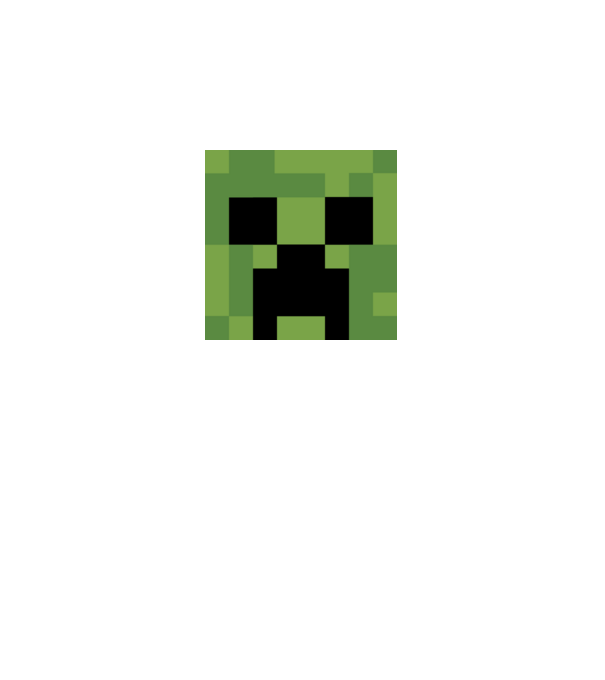 Creeper minecraft minta királykék pólón