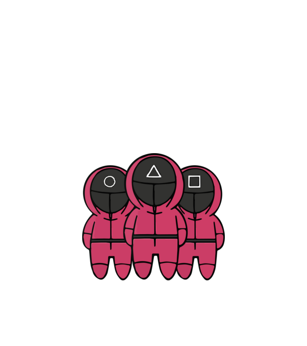 Squid Game - Nyerd meg az életed minta fekete pólón