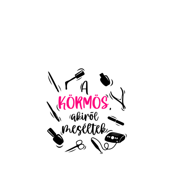 Műkörmös, Műköröm, Körmös, Köröm minta fehér pólón