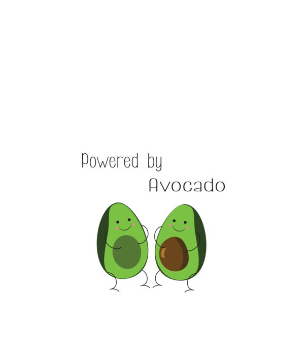 Avocado minta fehér pólón