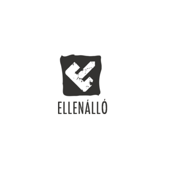 Ellenálló embléma - fekete minta fehér pólón