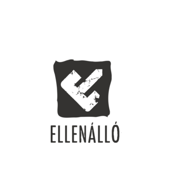 Ellenálló embléma - fekete minta fehér pólón