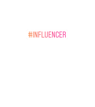 Influncer minta fekete pólón