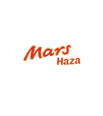 Mars haza minta fekete pólón