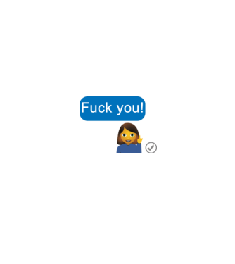 Fuck you message minta fehér/piros pólón
