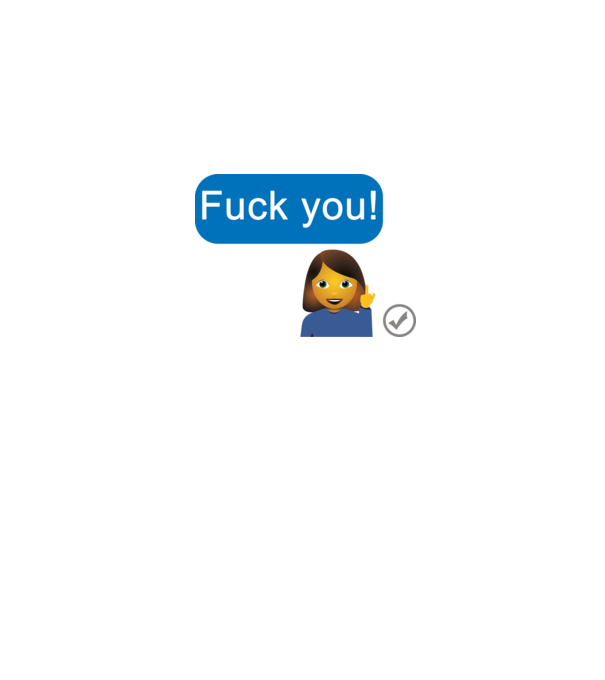 Fuck you message minta szürke pólón