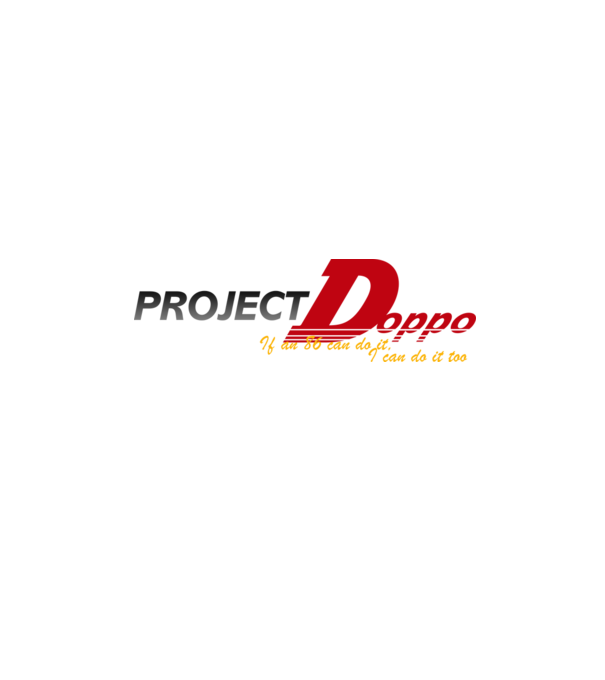 Project Doppo logó minta almazöld pólón