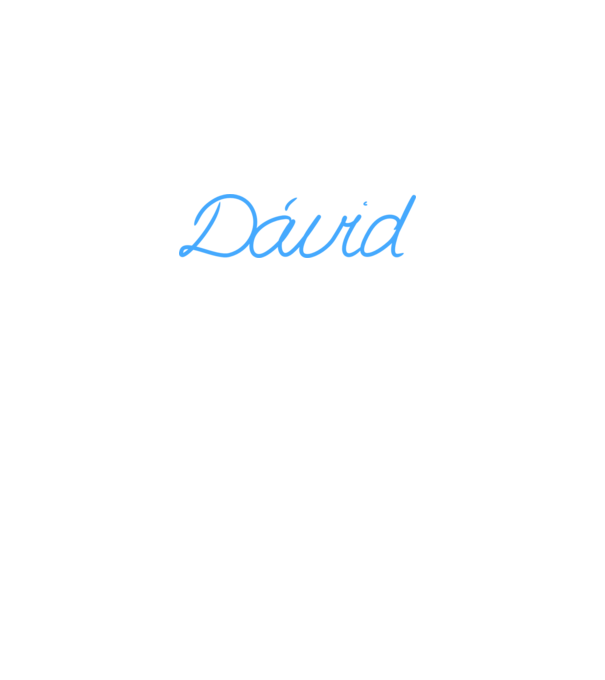 Dávid minta fekete pólón