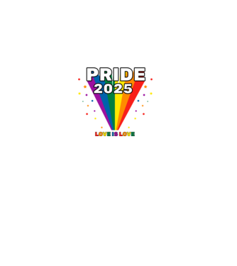 Pride 2025 minta fekete pólón