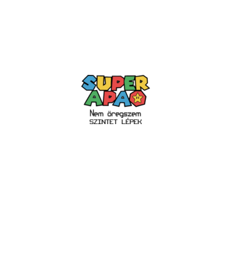 Super APA - nem öregszik minta királykék pólón