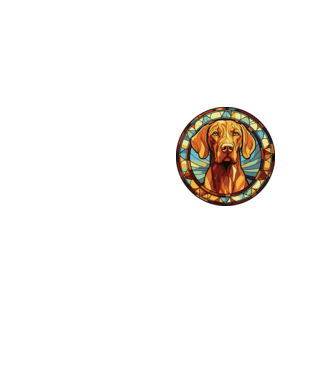 Mozaik vizsla minta neonsárga pólón
