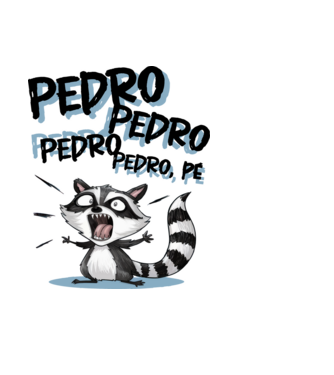Pedro Pedro Pedro Pedro, Pé minta fekete pólón
