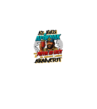 Bud Spencer - Az Apáknak csak a Puffin ad erőt minta királykék pólón