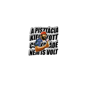 Bud Spencer - Fagyi - fekete betű minta királykék pólón