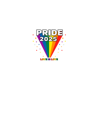 Pride 2025 minta fekete pólón