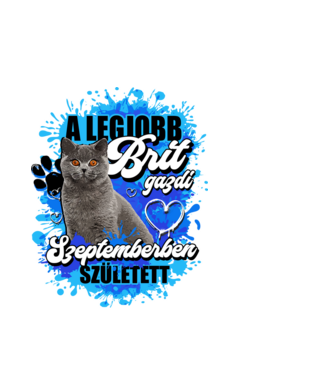 A legjobb Brit gazdi szeptemberben született minta fehér pólón
