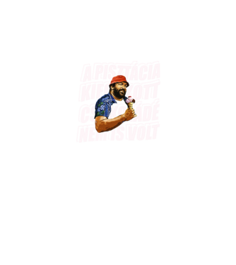Bud Spencer - Fagyi - világos betű minta fekete pólón