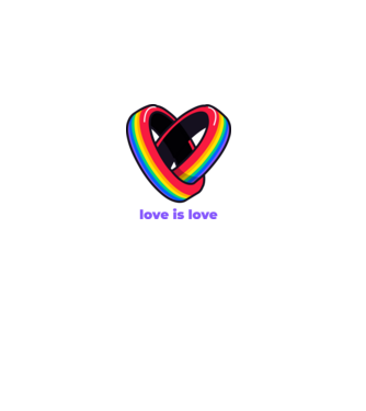 love is love  minta fekete pólón