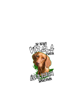 Vizsla Áprilisban minta fehér pólón