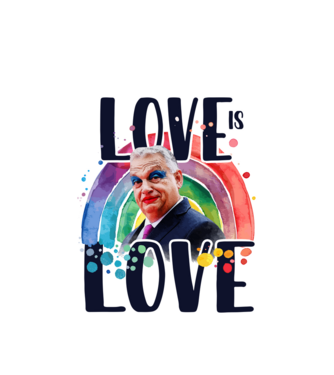 Love is Love - Viktor minta fehér pólón