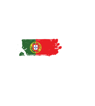 Portugália foci zászló minta piros pólón