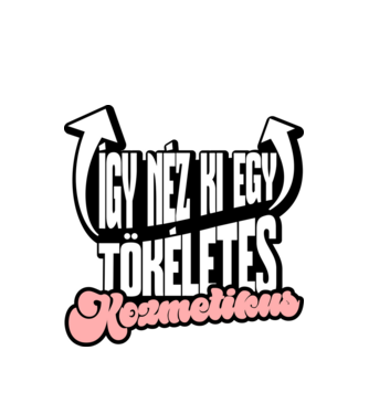 Így néz ki egy tökéletes Kozmetikus minta fehér pólón