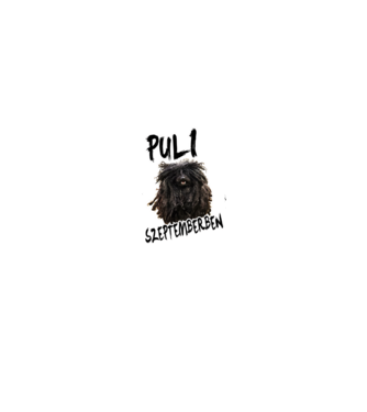 Puli September minta fekete pólón