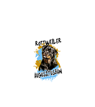 Az igazi ROTTWEILER gazdik AUGUSZTUSban születnek minta fekete pólón