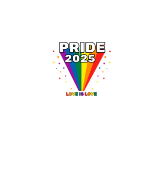Pride 2025 minta fekete pólón