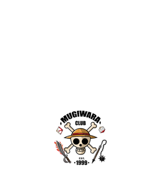 One piece - Mugiwara club  minta fehér pólón