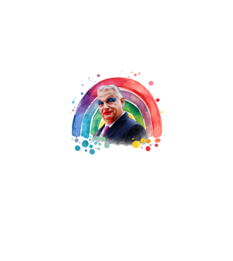Pride 2025 minta fehér/piros pólón