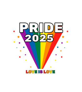 Pride 2025 minta fehér pólón