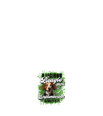 A legjobb Beagle gazdi szeptemberben született minta fehér pólón